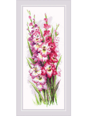 RIOLIS Borduurpakket Charming Gladioli - RIOLIS RIOLIS Borduurpakket Charming Gladioli - RIOLIS