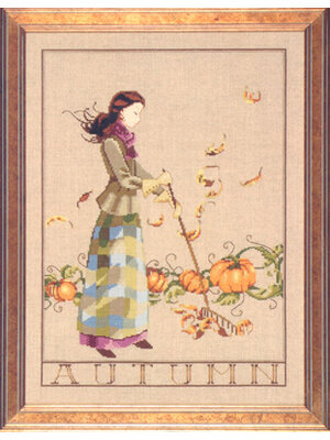 Mirabilia  Borduurpatroon Autumn In My Garden - Mirabilia Designs