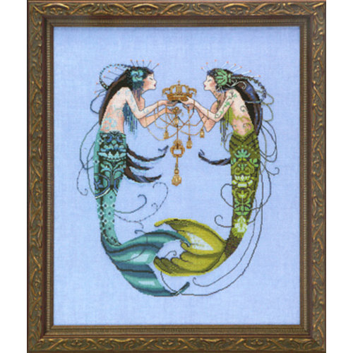 Mirabilia  Borduurpatroon The Twin Mermaids - Mirabilia Designs