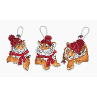 Borduurpakket Christmas Tigers Toys kit of 3 pieces - Leti Stitch