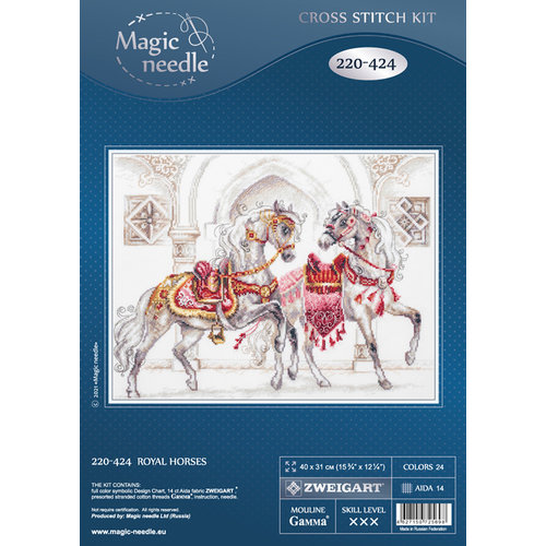 Magic Needle Borduurpakket Royal Horses - Magic Needle