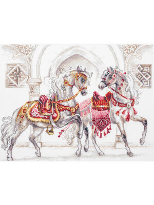 Magic Needle Borduurpakket Royal Horses - Magic Needle Magic Needle Borduurpakket Royal Horses - Magic Needle