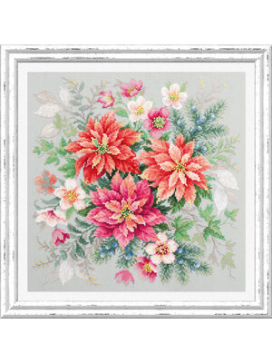 Magic Needle Borduurpakket Flower Magic Poinsettia - Magic Needle Magic Needle Borduurpakket Flower Magic Poinsettia - Magic Needle