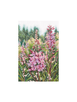RTO Borduurpakket Raspberry Candles of Willowherbs - RTO
