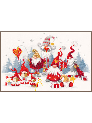 Vervaco Official Telpakket kit Kerstbijeenkomst Vervaco Official Telpakket kit Kerstbijeenkomst