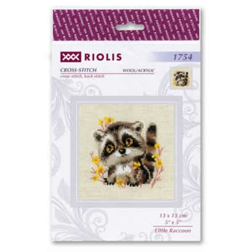 RIOLIS Borduurpakket Little Raccoon - RIOLIS