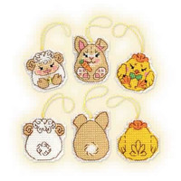 Borduurpakket Easter Bunny and Friends - RIOLIS