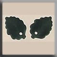 Glass Treasures Medium Leaf-Matte Tourmaline (2) - Mill Hill