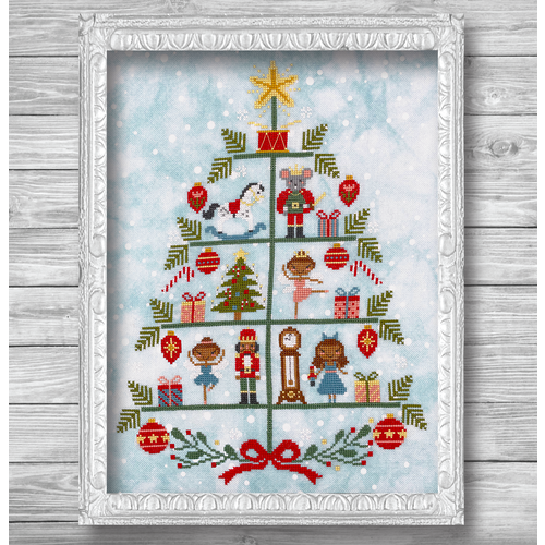 Tiny Modernist Borduurpatroon The Nutcracker Tree Tiny Modernist Borduurpatroon The Nutcracker Tree
