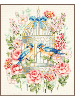 Vervaco Telpakket kit Kleurrijke vogels