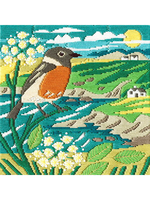 Bothy Threads Borduurpakket Matt Johnson - Stonechat - Bothy Threads