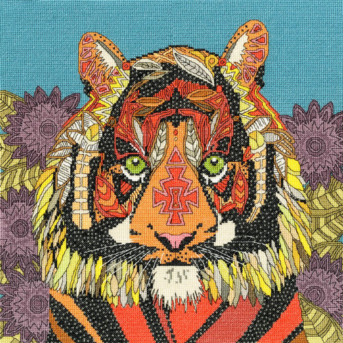 Bothy Threads Borduurpakket Sharon Turner - Jewelled Tiger - Bothy Threads