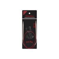 Ergonomische KNIT RED rondbreinaald - 60 cm lengte - van 2 t/m 8 mm