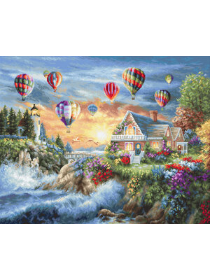 Luca-S Borduurpakket Balloons over Sunset Cove - Luca-S Luca-S Borduurpakket Balloons over Sunset Cove - Luca-S