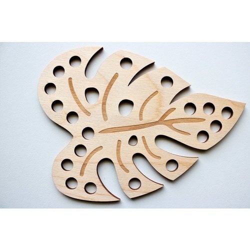 Stitchonomy  Garenhouder multiplex: Houten Monstera Floss Houder