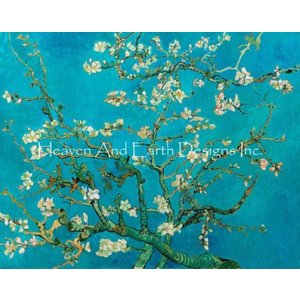 Heaven and Earth Designs  Vincent van Gogh: Mini Almond Blossom Blue