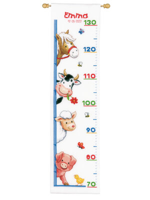 Vervaco Telpakket Meetlat kit Boerderijdieren