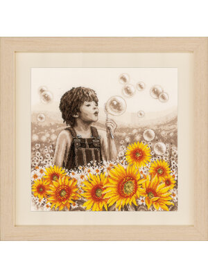 Vervaco Telpakket kit Jongentje met de zonnebloemen Vervaco Telpakket kit Jongentje met de zonnebloemen