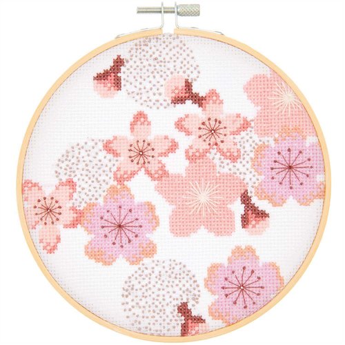 Rico Design Borduurpakket Sakura - Kersenbloesem