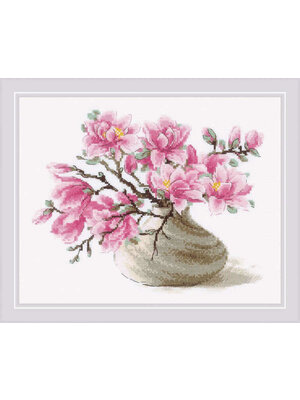 RIOLISf Borduurpakket Southern Magnolia - RIOLIS RIOLISf Borduurpakket Southern Magnolia - RIOLIS