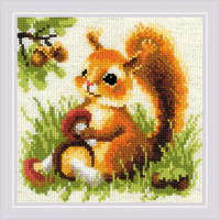 Borduurpakket Squirrel - RIOLIS