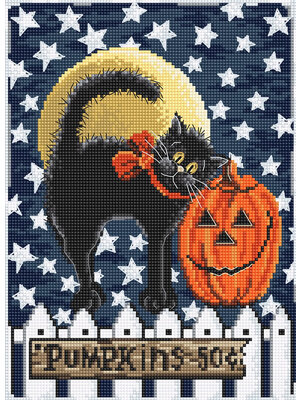 Leti Stitch Borduurpakket Don't be a Scaredy Cat! - Leti Stitch