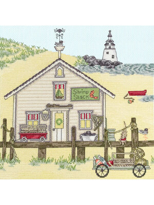 Bothy Threads Borduurpakket Sally Swannell - Shrimp Shack - Bothy Threads Bothy Threads Borduurpakket Sally Swannell - Shrimp Shack - Bothy Threads