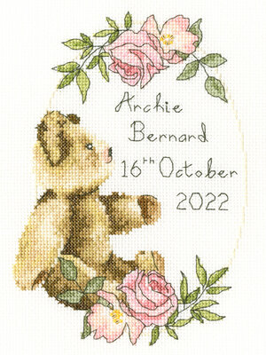 Bothy Threads Borduurpakket Sarah Summers - Victorian Teddy Bear - Bothy Threads