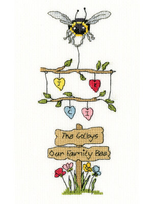 Bothy Threads Borduurpakket Eleanor Teasdale - Our Family Bee - Bothy Threads