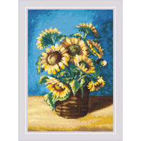 Borduurpakket Sunflowers in a Basket after N. Antonova's Painting - RIOLIS