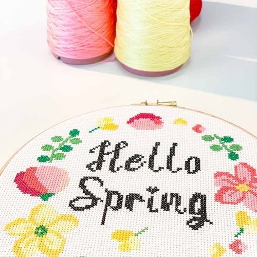 Studio Koekoek Borduurpakket Studio Koekoek - Hello spring