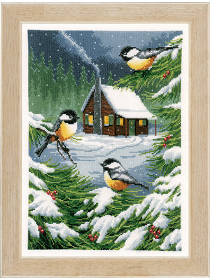 Vervaco Telpakket kit Wintertafereel Vervaco Telpakket kit Wintertafereel