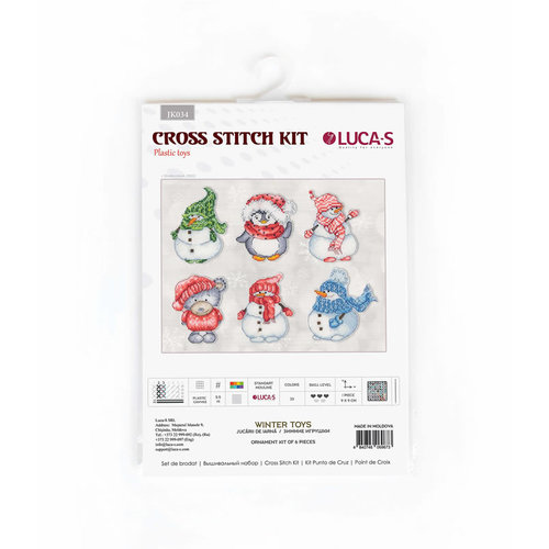 Luca-S Borduurpakket Winter Toys Ornaments - Luca-S