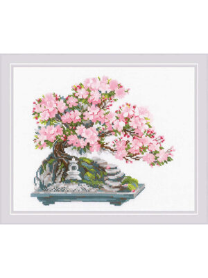 RIOLISf Borduurpakket Flowering Bonsai - RIOLIS RIOLISf Borduurpakket Flowering Bonsai - RIOLIS