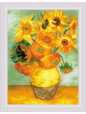 RIOLISf Borduurpakket Sunflowers after V. Van Gogh's Painting - RIOLIS RIOLISf Borduurpakket Sunflowers after V. Van Gogh's Painting - RIOLIS