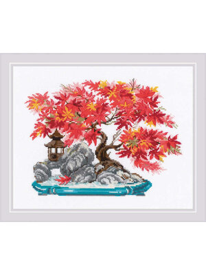 RIOLISf Borduurpakket Autumn Bonsai - RIOLIS RIOLISf Borduurpakket Autumn Bonsai - RIOLIS