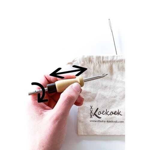 Studio Koekoek Verstelbare punchnaald startpakket | Blues