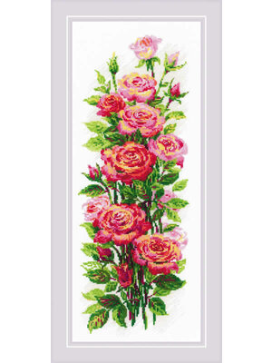 RIOLISf Borduurpakket Blooming Roses - RIOLIS RIOLISf Borduurpakket Blooming Roses - RIOLIS