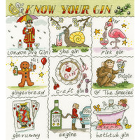 Borduurpakket Helen Smith - Know Your Gin - Bothy Threads