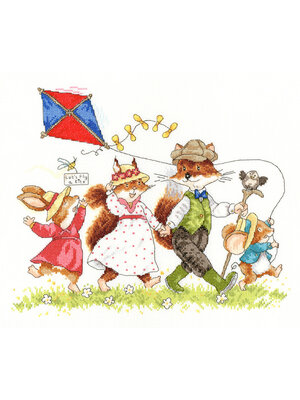 Bothy Threads Borduurpakket Simon Taylor-Kielty - Let's Fly A Kite - Bothy Threads Bothy Threads Borduurpakket Simon Taylor-Kielty - Let's Fly A Kite - Bothy Threads