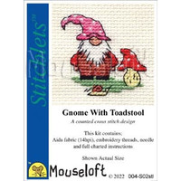 Borduurpakket Gnome with Toadstool - Mouseloft