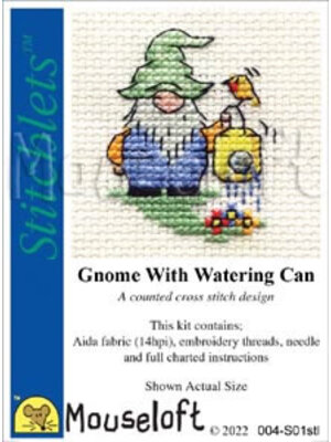 Mouseloft Borduurpakket Gnome with Watering Can - Mouseloft