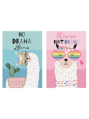 Leti Stitch Borduurpakket No Drama Llama - Leti Stitch