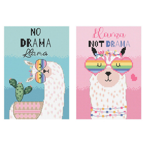 Leti Stitch Borduurpakket No Drama Llama - Leti Stitch