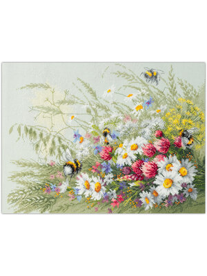 Magic Needle CI Borduurpakket Daisies and Clover - Magic Needle Magic Needle CI Borduurpakket Daisies and Clover - Magic Needle