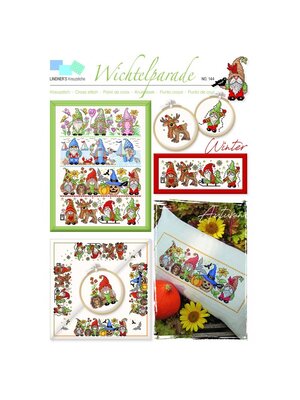 Lindner’s Kreuzstiche Patroon Lindner 144 - Kabouterparade