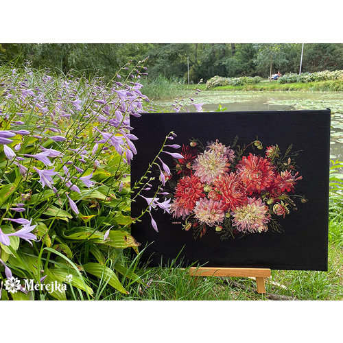 Merejka Borduurpakket Dahlias - Merejka