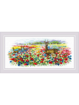 RIOLIS Borduurpakket Blooming Meadow  - RIOLIS
