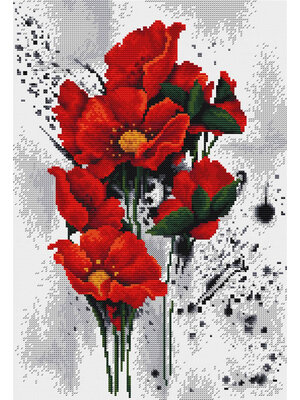Luca-S Borduurpakket The Poppies - Luca-S Luca-S Borduurpakket The Poppies - Luca-S