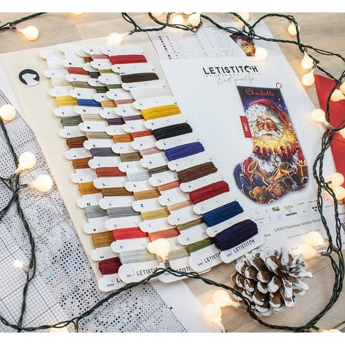 Leti Stitch Borduurpakket Christmas Miracle Stocking - Leti Stitch